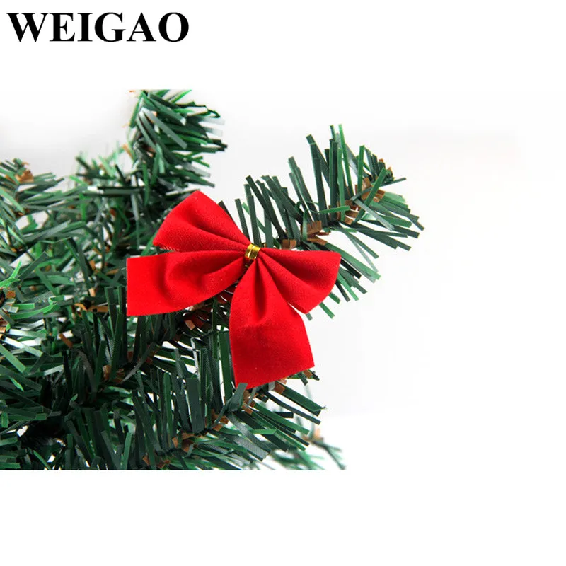WEIGAO, 12, 24, 36, милый бант, Рождественское украшение, Рождественская елка, праздничные вечерние бантики, безделушки, Новогоднее украшение