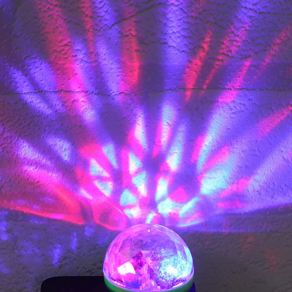 1 изделие, стильная мини-автомобиль USB атмосферный свет DJ RGB Красочная музыкальная резонаторная лампа для USB-C телефон музыкальный Управление магический шар
