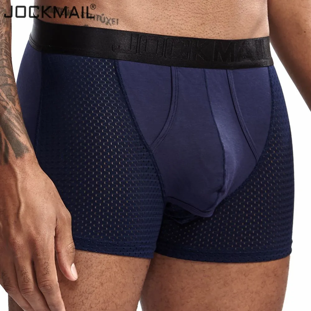 JOCKMAIL Modal Men Underwear boxershort Scrotum Care Capsule Function Youth Health Seoul convex separation Boxer Gay Underwear