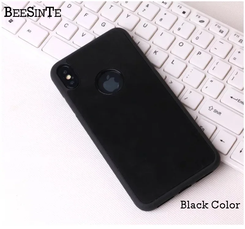 Black Color Роскошный чехол для телефона антигравитационный липкий чехол для телефона магический нано-стик для стеклянных поверхностей для samsung S8 S9 Note4 5 - Цвет: Black Color