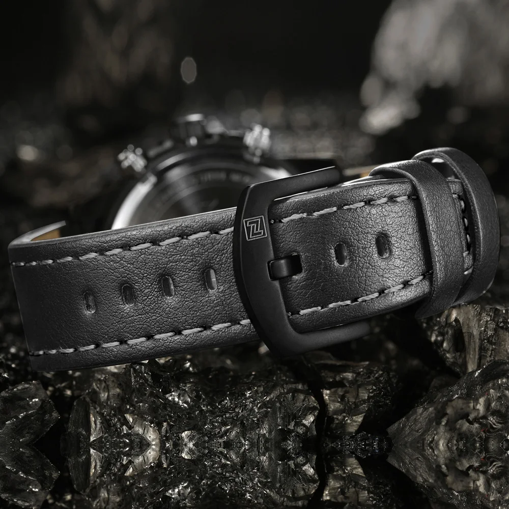 NAVIFORCE мужские часы люксовый бренд кожаный ремешок армейские военные кварцевые