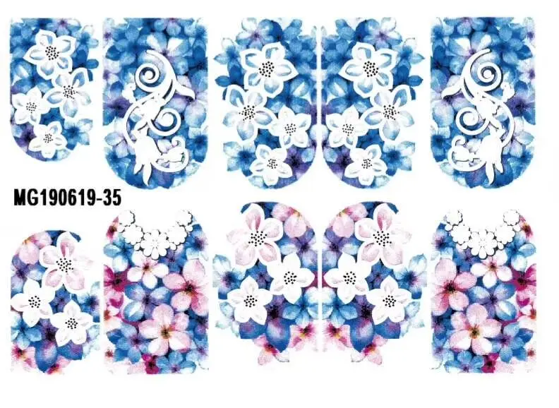 3D акриловые гравированные наклейки для ногтей в виде цветов|Стикеры и наклейки| |