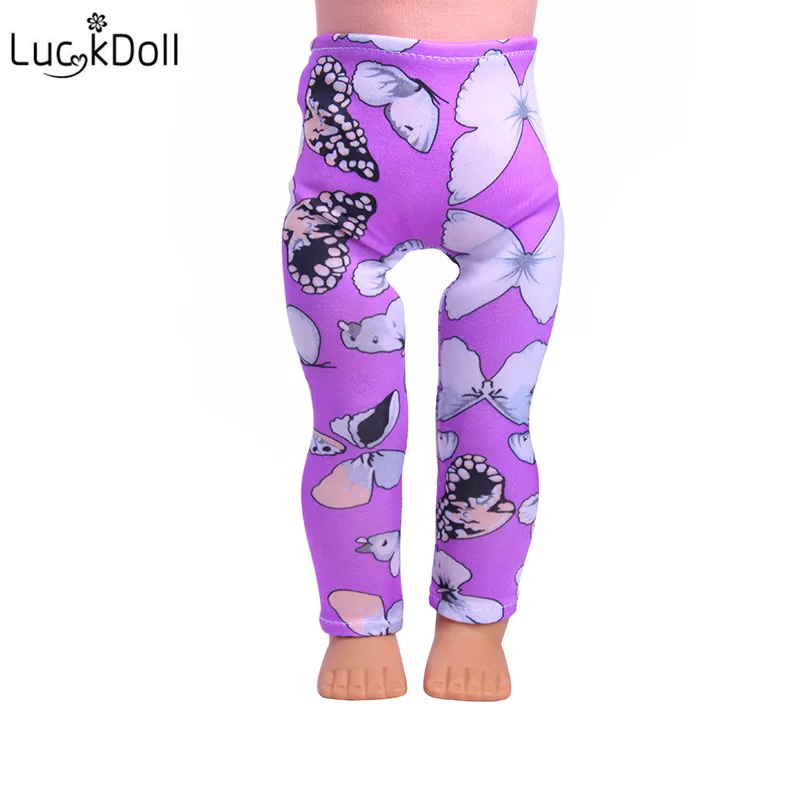 LUCKDOLL 2019 Fashion Leggings Fit 18 Inch American 43cm Baby Doll Clothes Accessories Girls Toys Generation Birthday Gift | Игрушки и