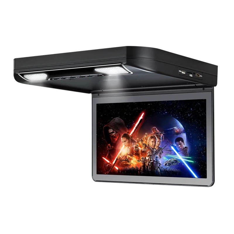 13,3 ''/15,6'' TFT цифровой экран Автомобильный автобус откидной DVD плеер HD верхний дисплей потолочный монитор на крыше 1080P HDMI MP5