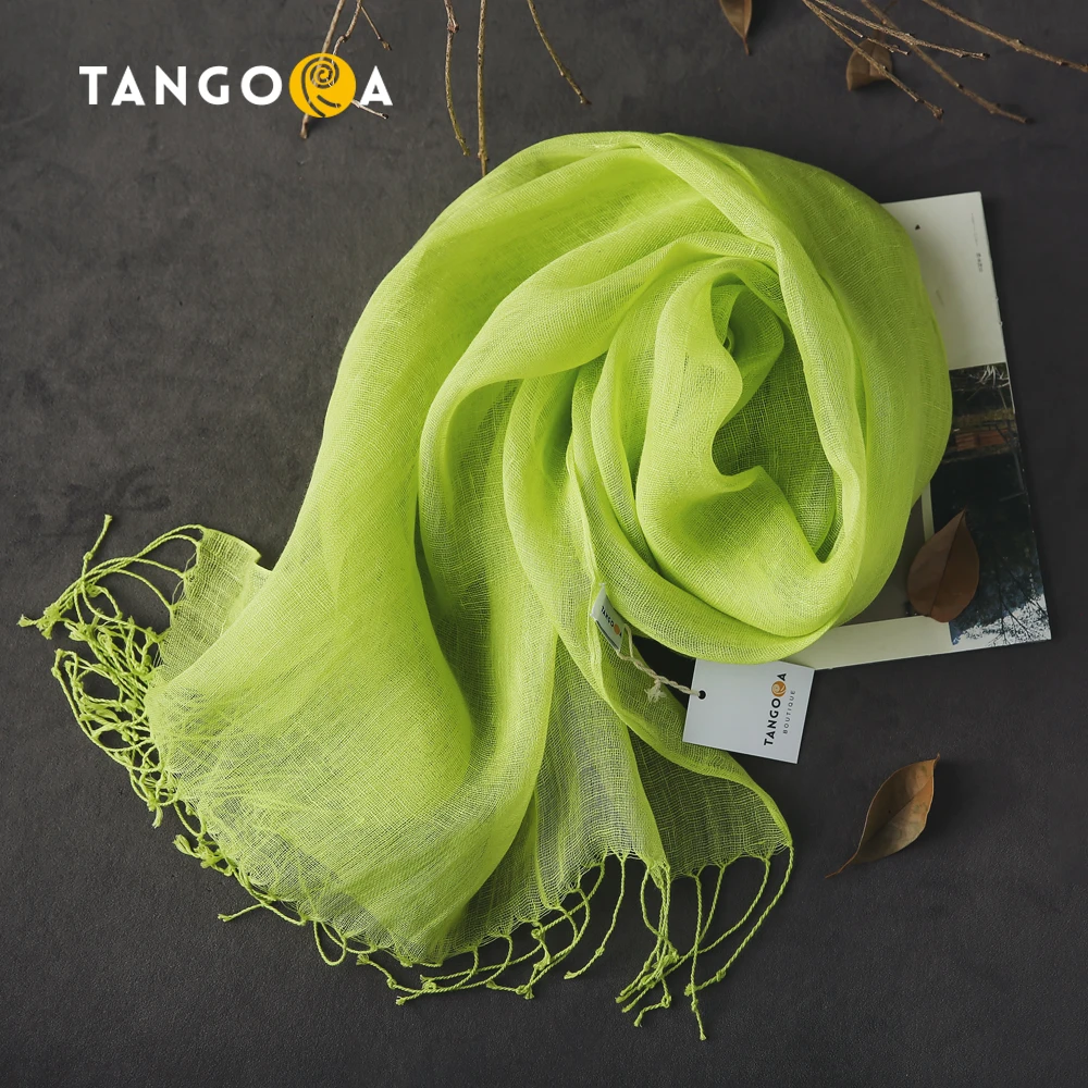 100% льняные шарфы для мужчин/женщин черные однотонные 2018 зимние Дизайнерские