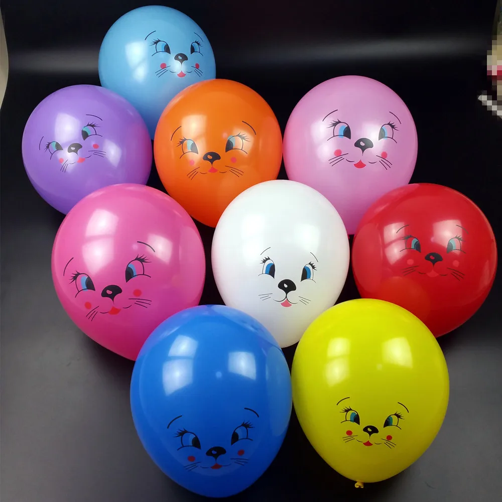 12 дюймов 2 8 г милый шар в виде Головы Кролика латексный упаковка из 50 праздничных