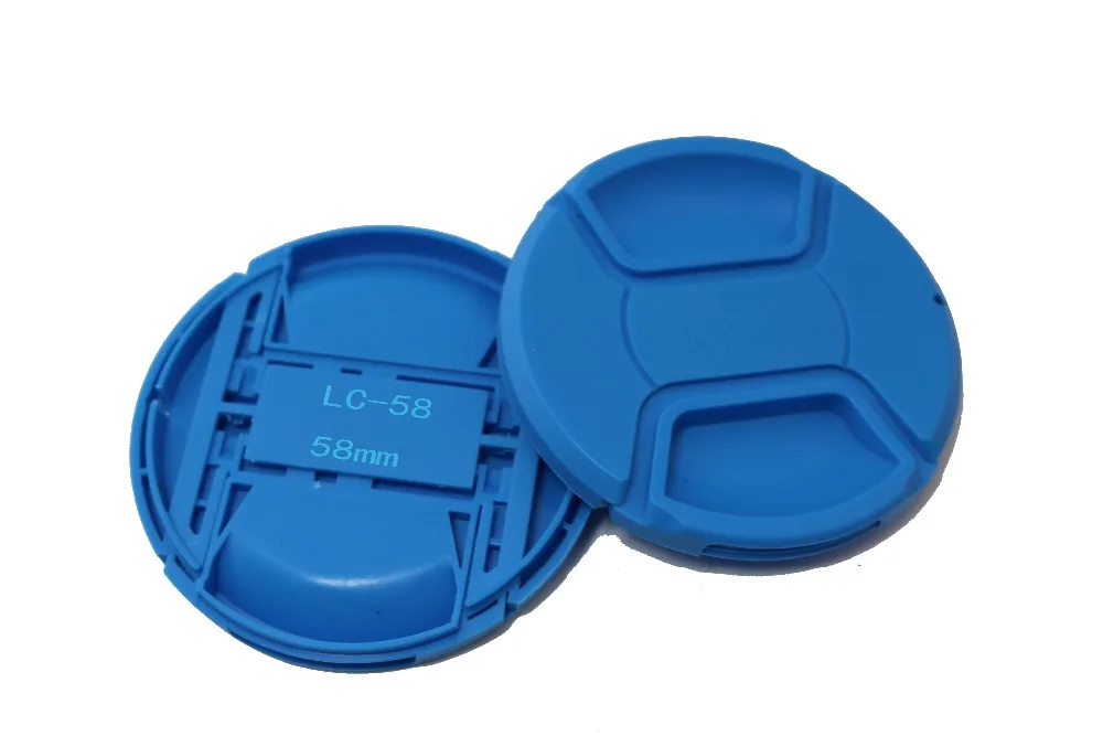 55 мм 58 цветная Центральная защелкивающаяся передняя крышка объектива для Canon Nikon