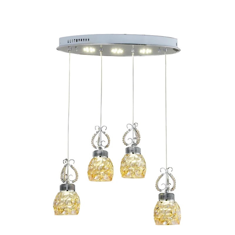 led restaurant dining chandeliers living room bedroom four hanging lines creative personality American luxury bar lighting lamps | Лампы и