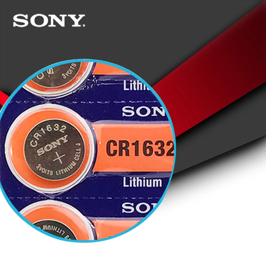 30 шт./лот sony CR1632 кнопки сотового Батарея для часы автомобиля удаленный ключевой cr 1632 ECR1632 GPCR1632 3 В литиевых Батарея