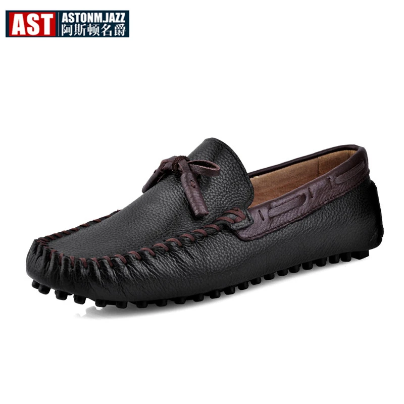 6 Colors Brand New Genuine Leather Men's Breathable Slip On Tassel Loafers Casual Driving Shoes Businessman Summer Moccasins