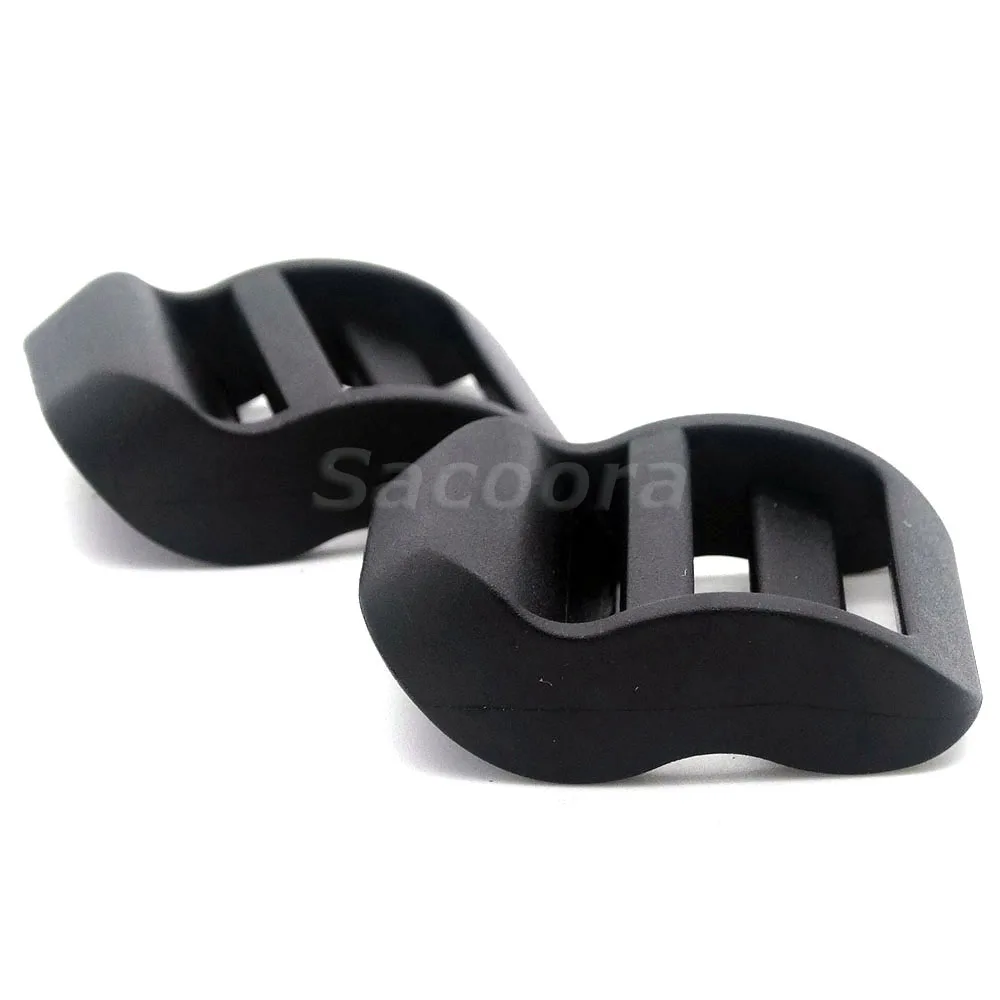 5pcs/pack 1&quot Plastic Ladder Lock Slider Buckle Adjustable Black for Backpack Straps | Дом и сад