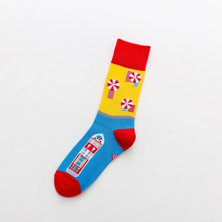 Yellow windmill peonfly новизны включен бич винограда моды поместье фрукты мультфильм схеме женщин красочные смешно хип- хоп случайные хлопковые короткие милые смешные носки модные женские хлопок носочки корейская мода мило стиль - Цвет: Yellow windmill