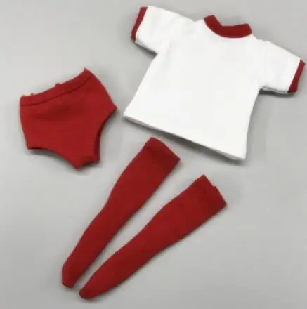 red1set 3 шт./компл. 1/6 кукла Blyth Костюмы футболка+ нижнее белье+ носки спортивные наряды для Барби, obistu, Момоко, озон, аксессуары для куклы - Цвет: red1set