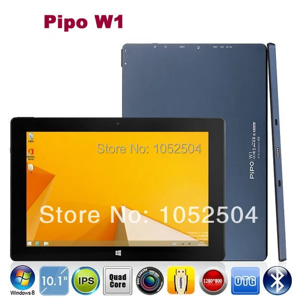Pipo W1 Windows 8 1 планшетный ПК Intel четырехъядерный 10 дюймов 1280*800 ips 2 Гб Ram 64 rom HDMI WiFi