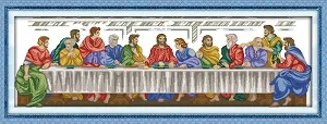 Joy Sunday Тайная вечеря домашний декор R233R233(2) R824(3) Тайная вечеря рукоделие вышивка крестом DIY наборы - Цвет: R233(2)