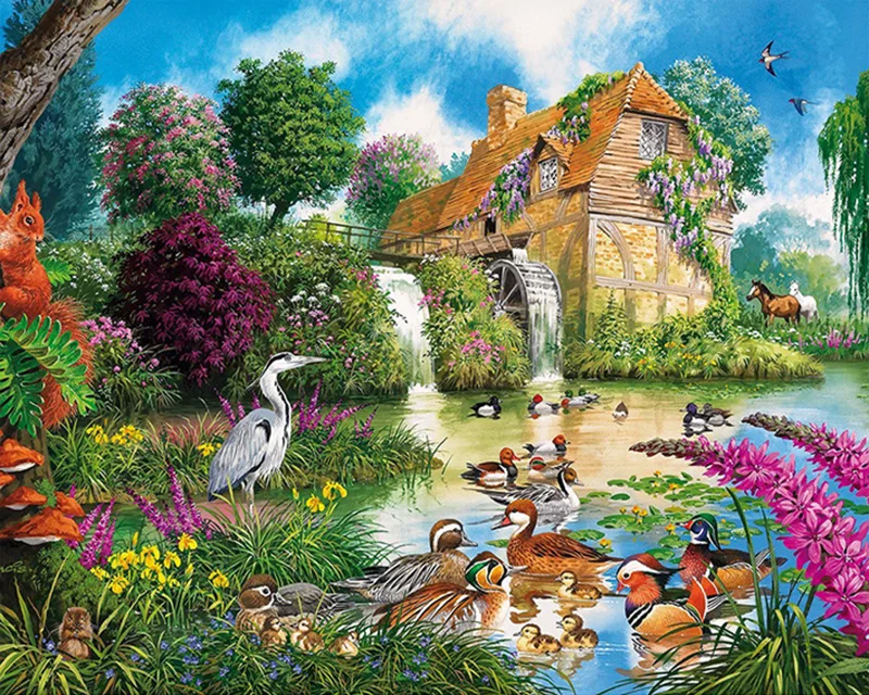 5D DIY Diamond Painting Birds Embroidery Animal Full Cross Stitch kits handmade embroider Crafts for child | Дом и сад