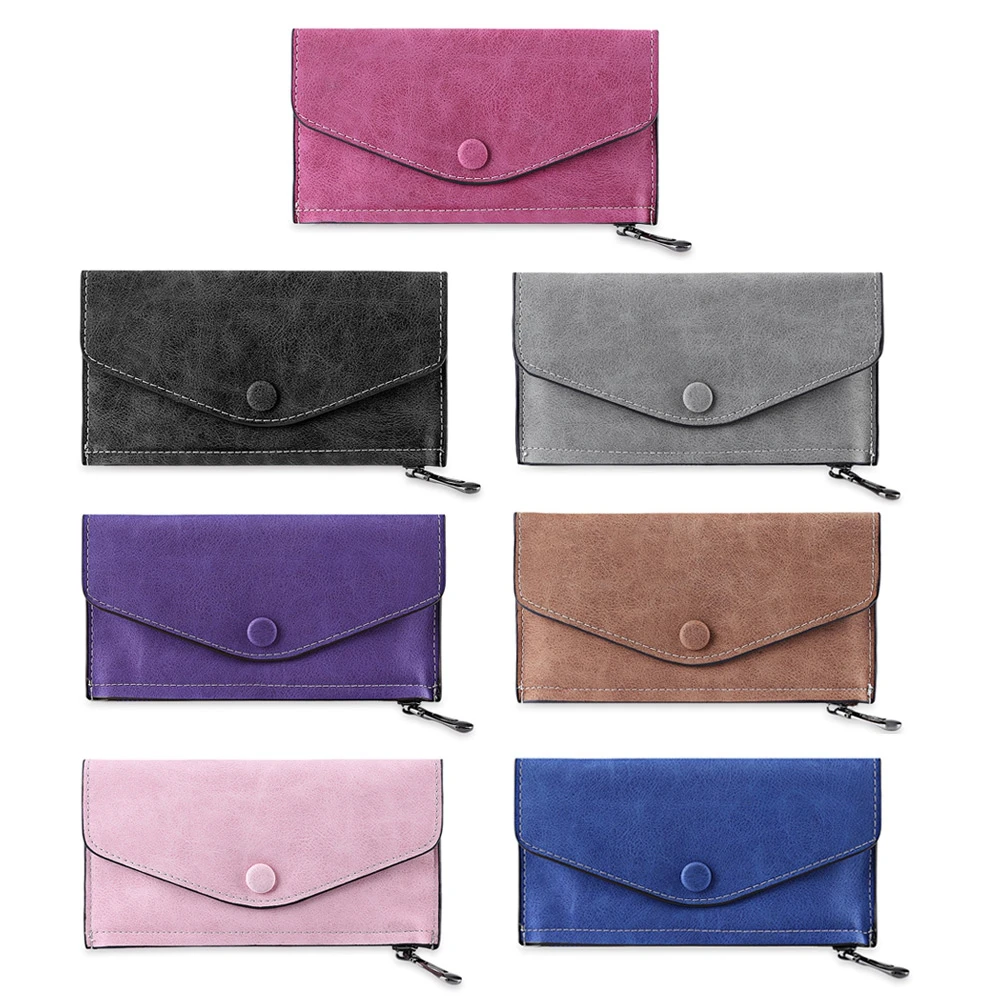 Простой Стиль Однотонная одежда матовый конверт кошелек для Для женщин Сплошной