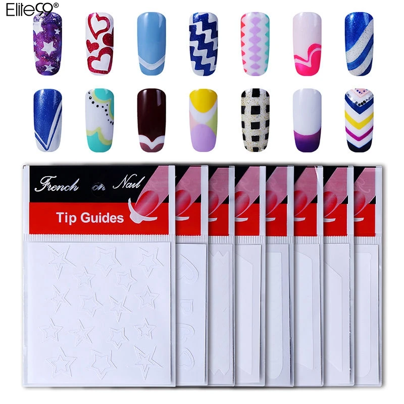 Набор для самостоятельного маникюра Elite99 французский маникюрный гель ногтей|french