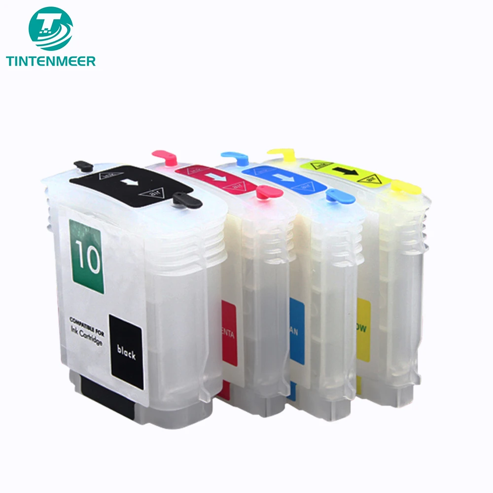

TINTENMEER refillable empty cartridge with auto reset chip 10 11 for hp officejet 1200 1200d 1200dtn 1200dtwn 1000 K850 9100