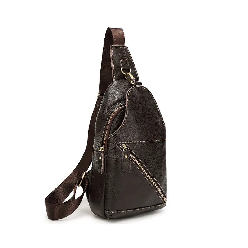 Мужская сумка из натуральной кожи BARHEE повседневная на плечо воловьей высокого