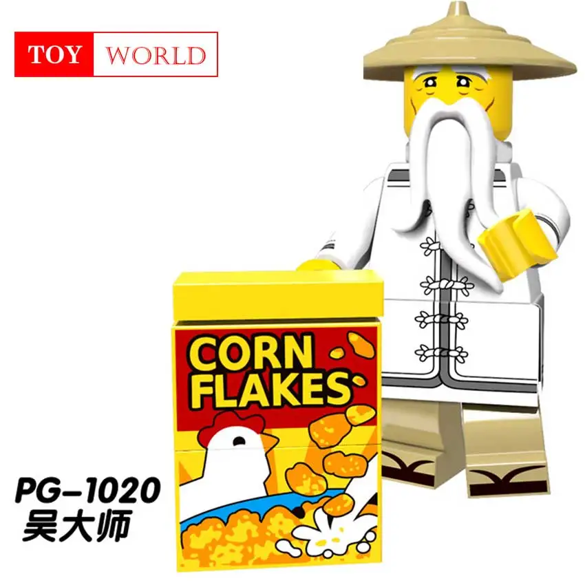 Мастер у Ninjago фильм лорд гармадон Flashback Нья Акула армия рыболов большой белый N POP