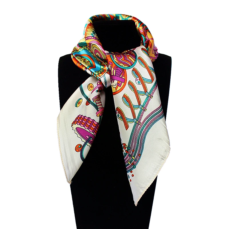 Женский квадратный шарф из искусственного шёлка 60 х60 см|square scarf|satin scarfsilk satin scarf |