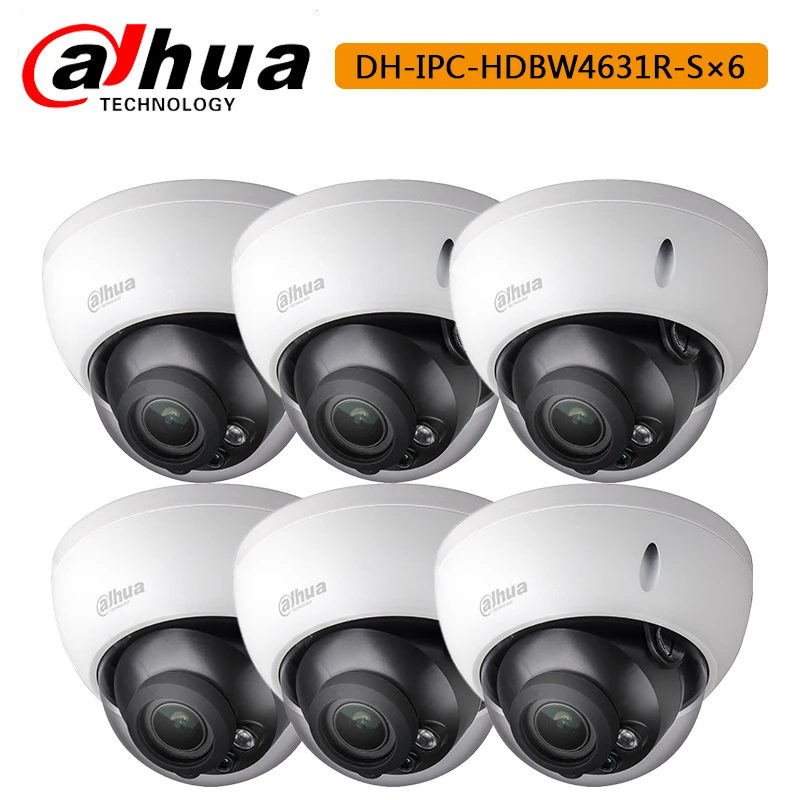 Dahua IPC HDBW4631R S 6MP IP Камера IK10 IP67 IR30M Встроенный POE SD слот камеры видеонаблюдения S|Камеры видеонаблюдения| |