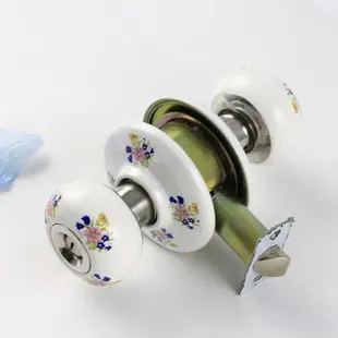 Оптовая продажа высокое качество металл Керамика ручку двери замок статический