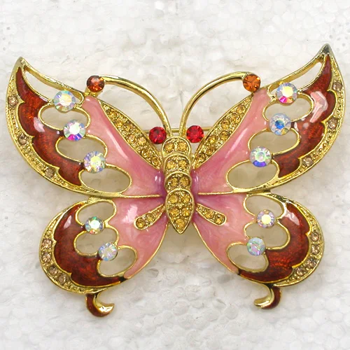 Стразы броши в форме бабочки C2078|pin brooch|butterfly pinsrhinestone butterfly brooch |