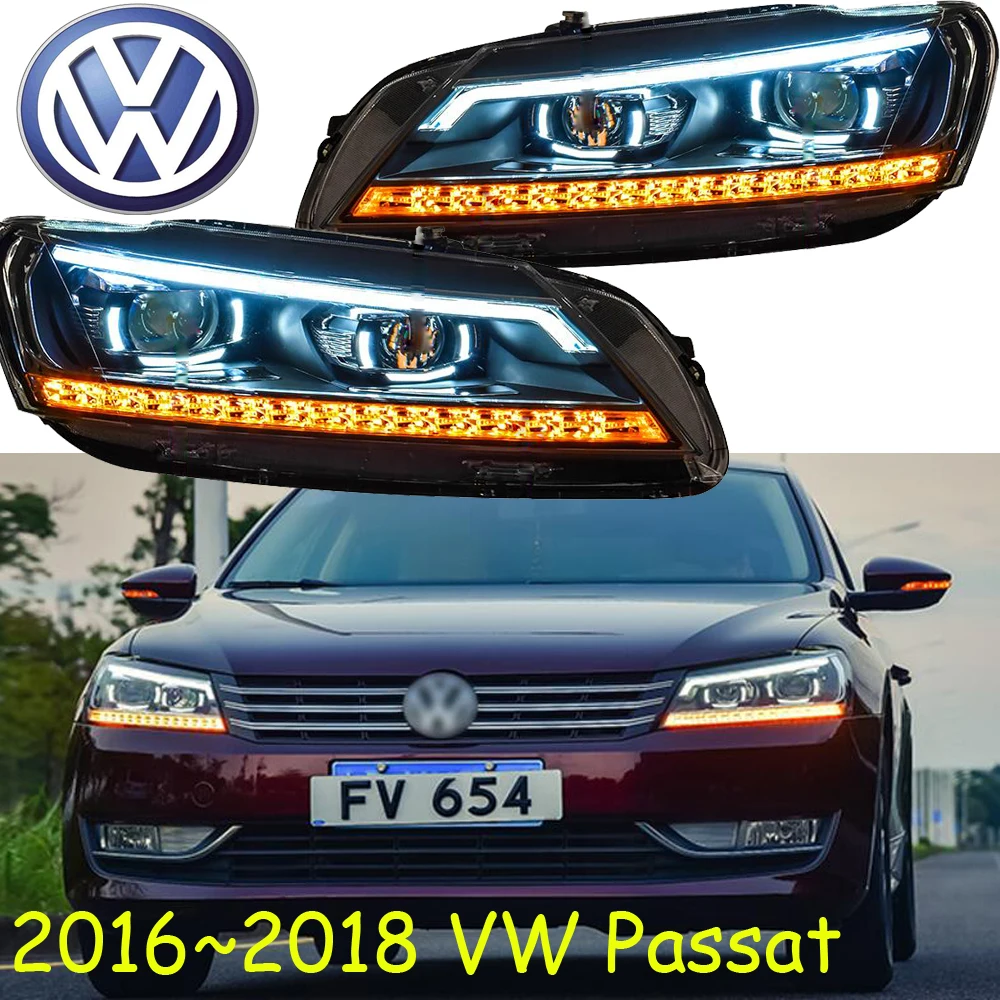 Автомобильный бампер фара для Volkswagen passat головного света 2016 ~ 2018y светодиодный