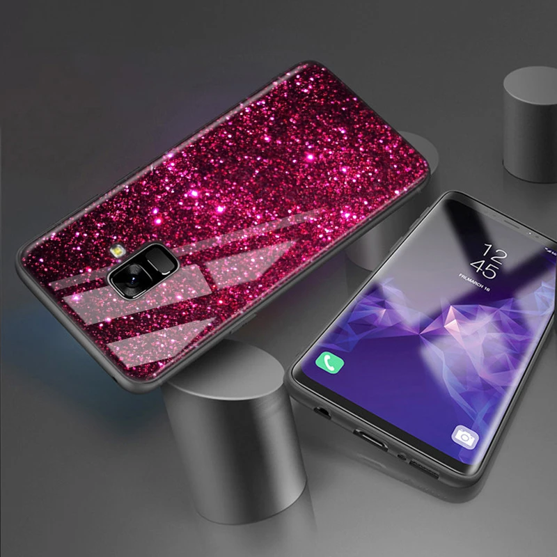 Черный силиконовый чехол для Samsung A9 A7 2018 Galaxy A8 A6 Plus A5 A3 Star 2017 2016 не стеклянный 154KK |