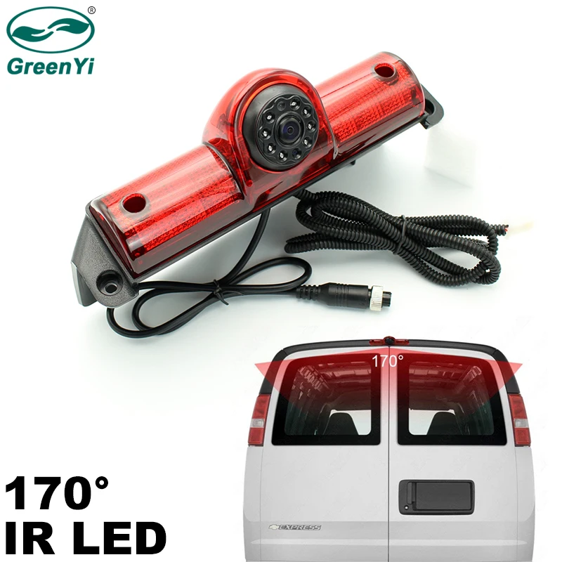 

GreenYi Auto Night Vision Reverse Backup CCD Glass Lens Car Rear View Camera for GM Express Chevy Savana Cargo
