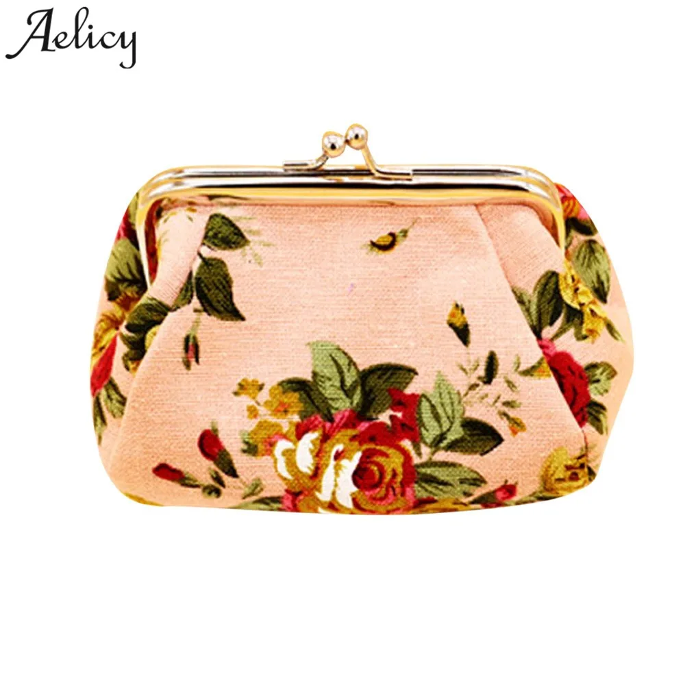 Aelicy роскошные женские кошельки и маленькие Ретро Винтажные Цветочные Кошельки