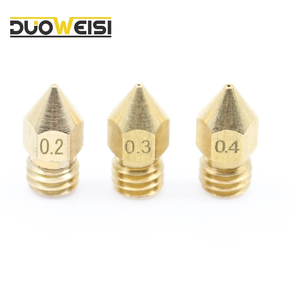 Латунный винт М6 для 3D принтера MK8 Nozzle0.2/0 3/0 4/0 5/0 6 мм нити 1 75/3 печатающая головка