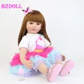 60 см мягкие силиконовые Reborn Baby Doll игрушечные лошадки как настоящая виниловая кукла принцесса малыша Интерактивная кукла-Пупс Bebe девушка Bonecas подарок на День Рожде