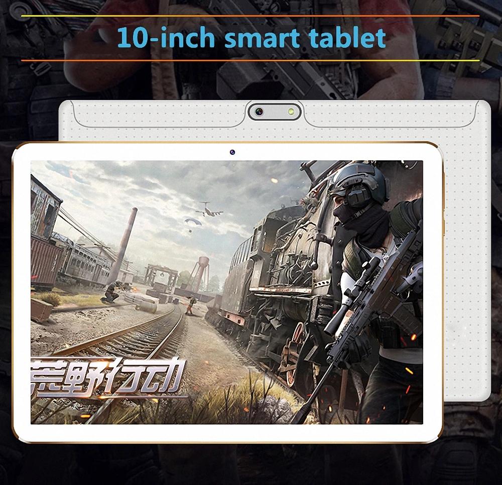 BDF 10 дюймов четырехъядерный Android 7,0 Dual SIM 3G сетевой фаблет 4 Гб+ 32 ГБ ips HD экран планшет