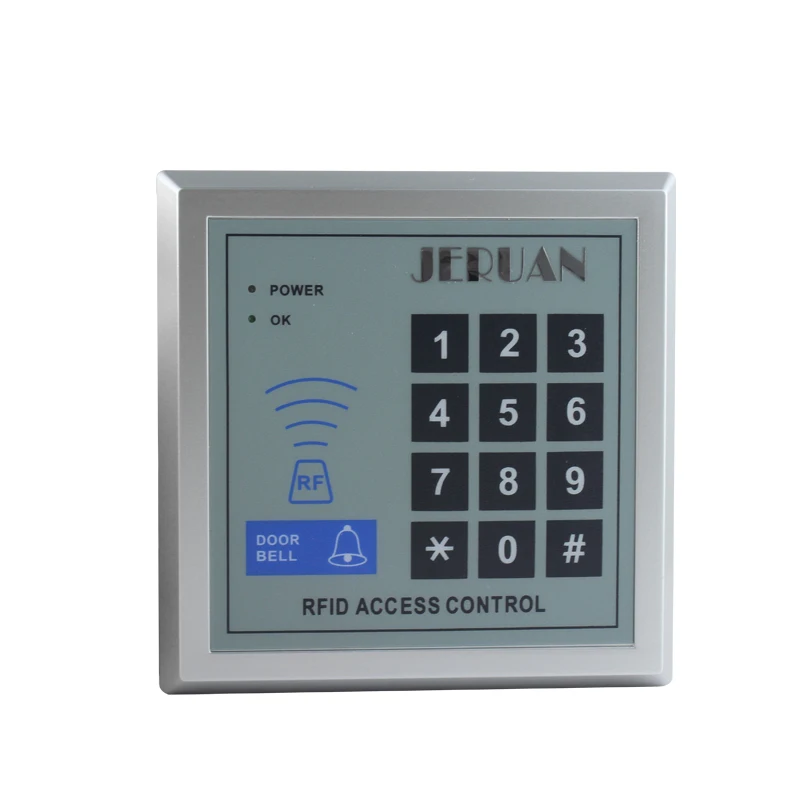 JERUAN RFID система контроля допуска к двери комплект+ ударный дверной замок+ RFID Клавиатура+ 10 ID карты+ кнопка выхода