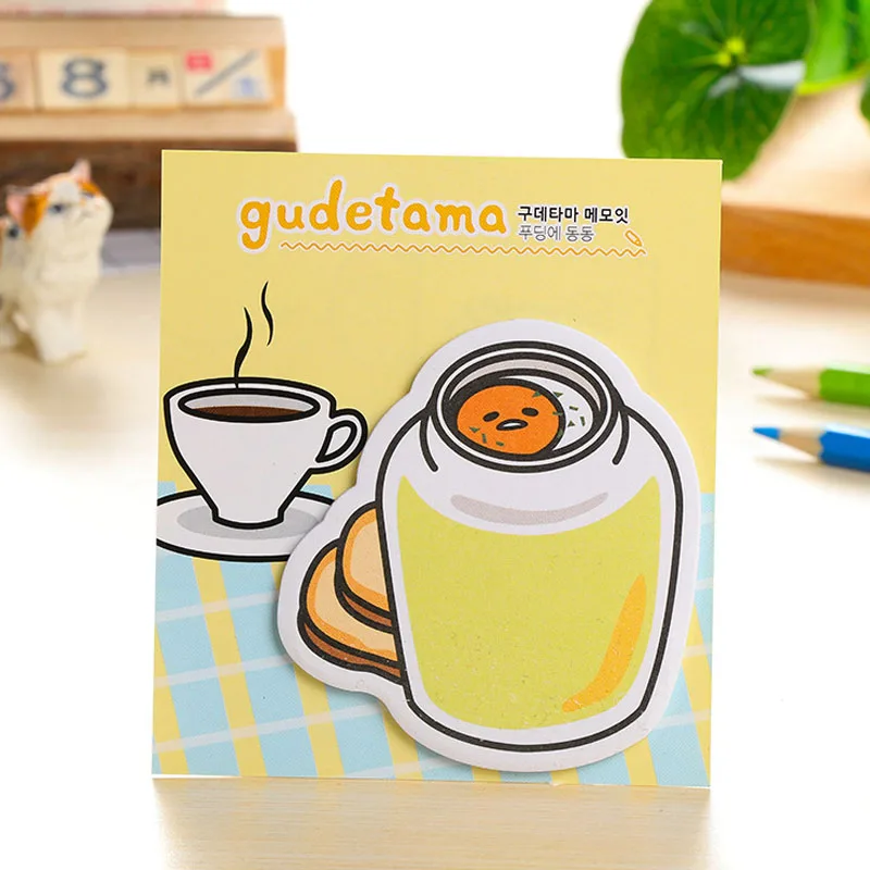 1 шт./лот, Новое поступление, Gudetama, ленивое яйцо, мини блокнот для заметок, Липкие заметки, Escolar Papelaria, школьные принадлежности, Закладка, почтовая этикетка BLT25 - Цвет: 2