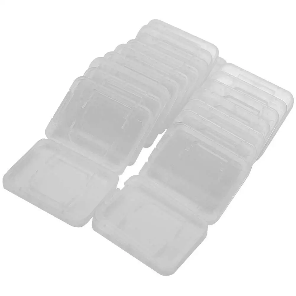 20 шт. прозрачный стандартный SD SDHC чехол для держателя карты памяти защитная