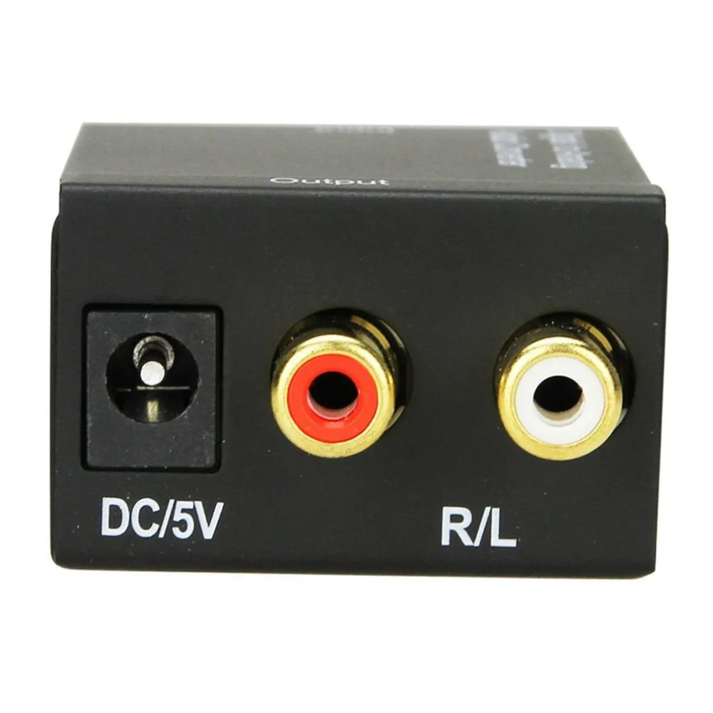 Оптический коаксиальный Toslink цифро-аналоговый аудио конвертер адаптер RCA L/R 3,5 мм