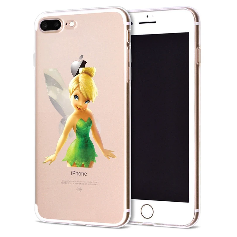Чехол для Apple iPhone 6 6S 7 Plus X 10 милый мягкий чехол из ТПУ с изображением Динь-Динь