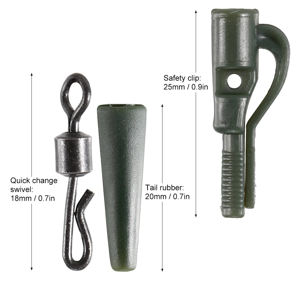 Резиновый рукав бусины большие рыболовные Вертлюги Быстросменные поворотные