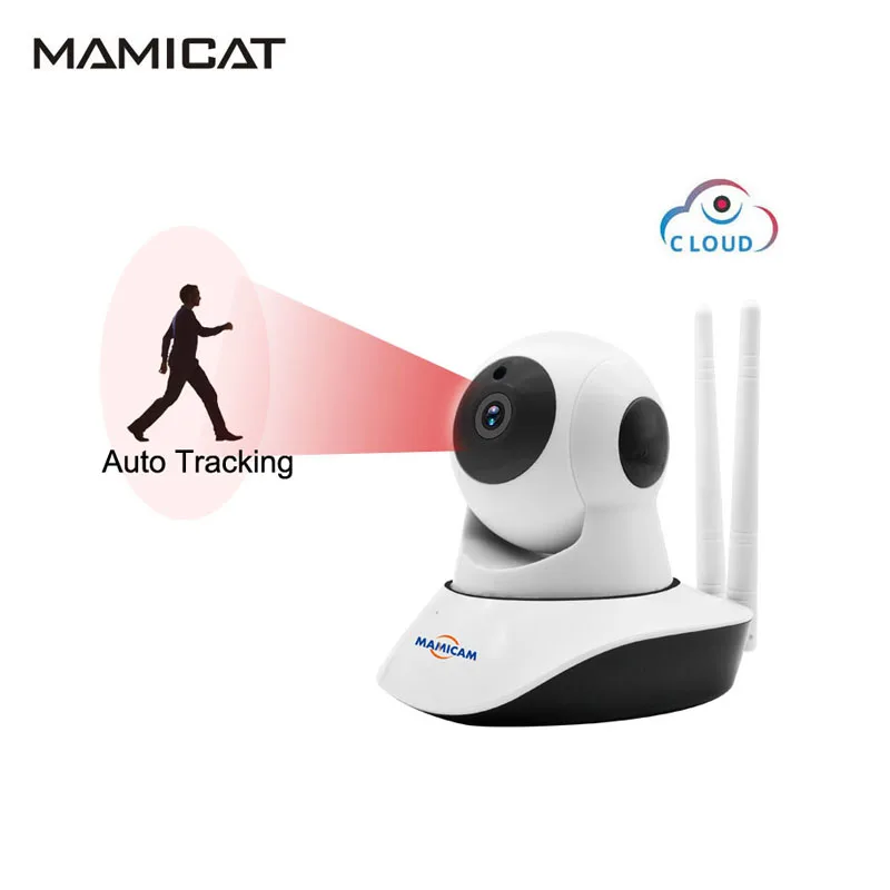Мини Wifi IP камера беспроводная облачная AI автоматическое слежение за человеком 1080P Домашняя безопасность детский монитор CCTV CAM 2MP PTZ ночное видение