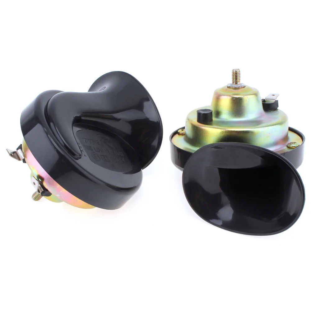 2 шт.! 12 В двойной тон Улитка Электрический громкий автомобильный Рог Звук клаксон