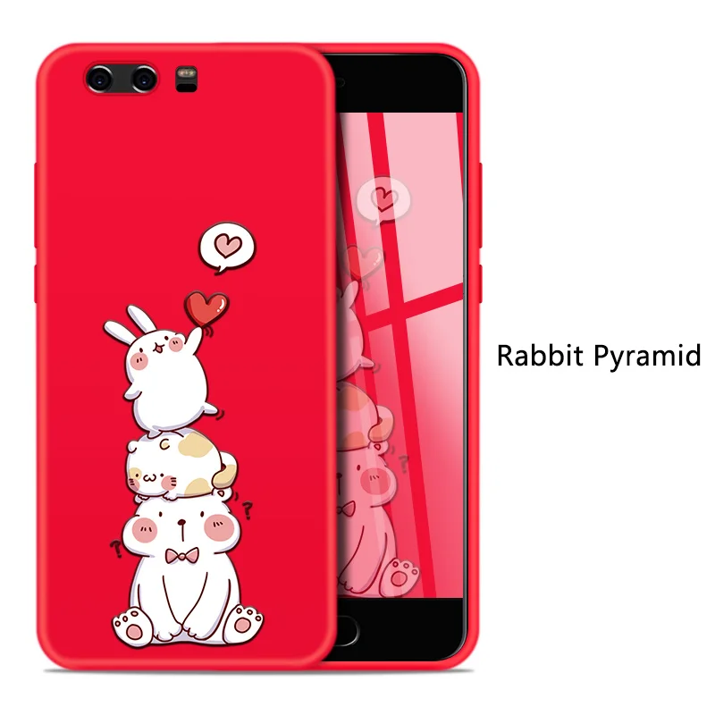 Rabbit Pyramid Asina, милый мультяшный чехол для huawei P10, чехол, силиконовый чехол, Fundas для huawei P9 Lite P20 Lite P, умный чехол, противоударный чехол - Цвет: Rabbit Pyramid