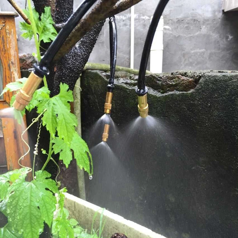 8 шт. регулируемые латунные распылительные сопла колючий разъем легкая установка