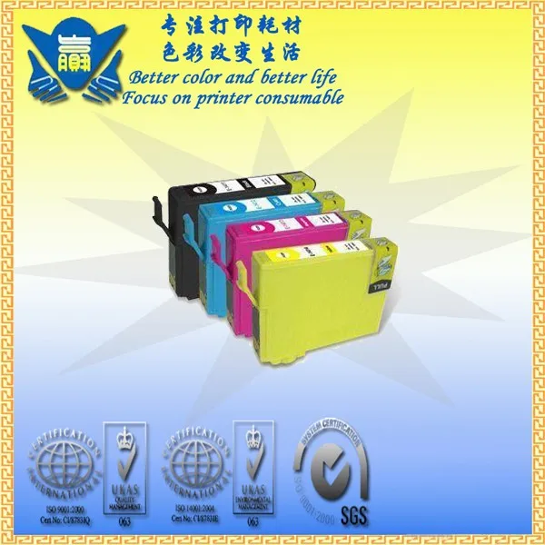 JIANYINGCHEN Совместимый картридж для Epson T1411-T1414 ME32 ME33 ME320 ME330 (4 шт./лот) | Компьютеры и