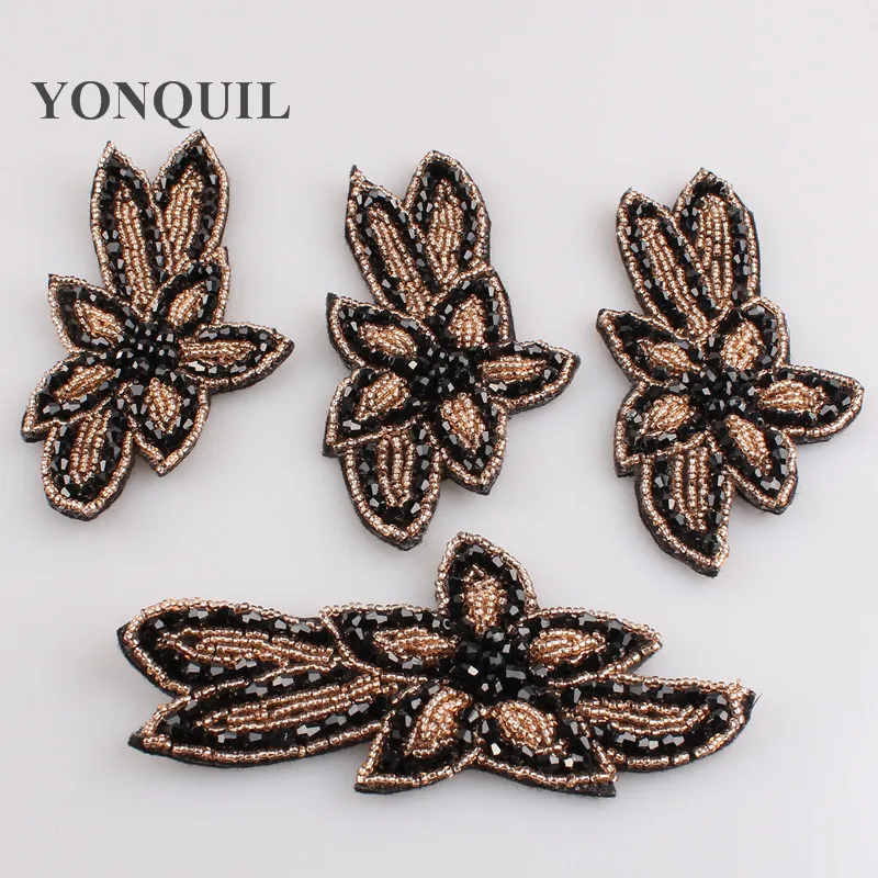 

Вышитый вручную цветок для свадебных платьев, аппликации из кристаллов и горного хрусталя для свадебных платьев, шляп, аксессуары 6 шт./лот ...