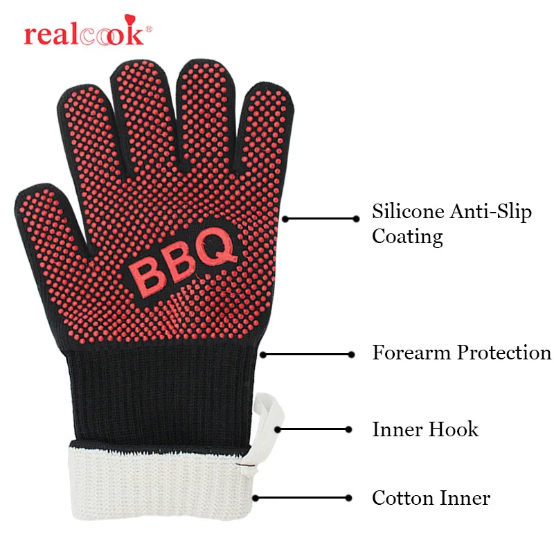 1 шт. силиконовые перчатки для барбекю и гриля|grilling cooking gloves|grills cookinggloves bbq |