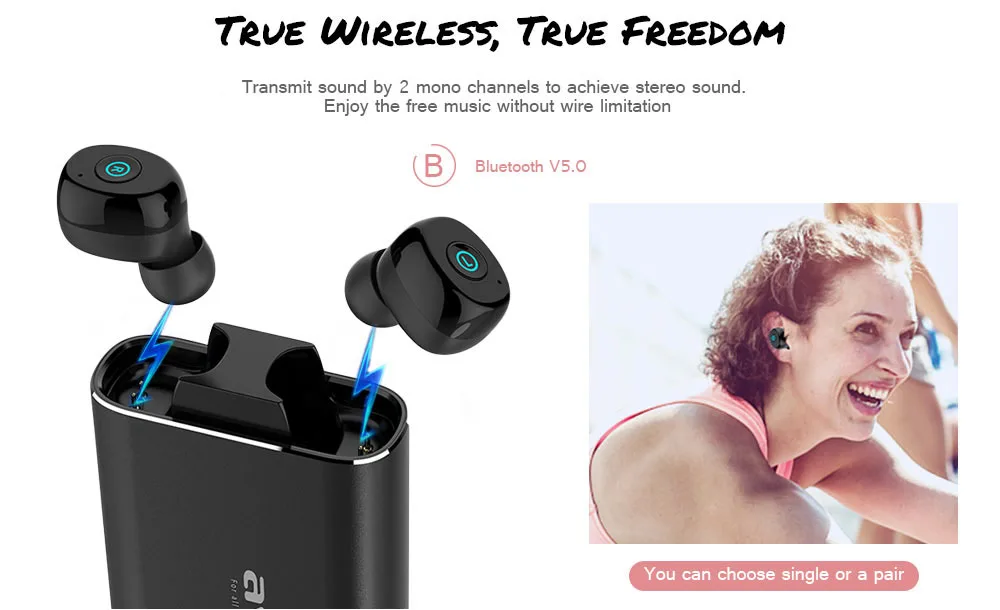 Оригинальные Наушники Awei T85 TWS Twins True беспроводные Bluetooth V5.0, водонепроницаемые наушники IPX4 с функцией контроля отпечатков пальцев и зарядной базой